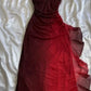 Beautiful Halter Birthday Party Dresses Red Prom Dresses Evening Dress          S6424
