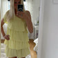 Yellow Chiffon Short Party Gown Homecoming Dress    S6493