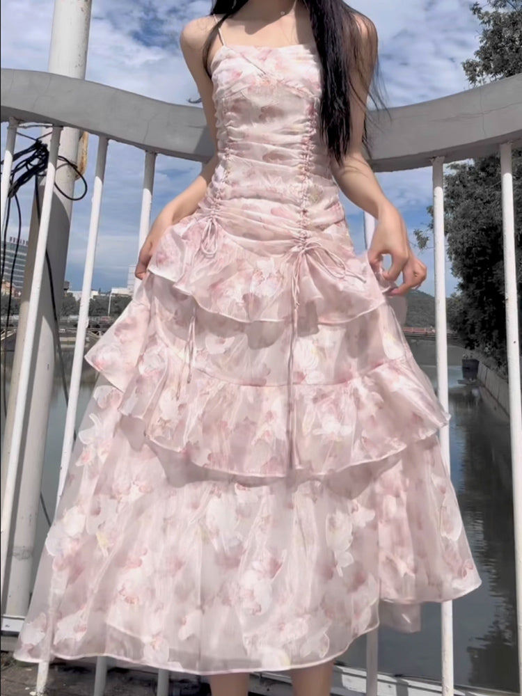 Floral Dress Chiffon Fairy party dress       S6005