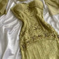 Green Vintage Long Prom Dress Evening Party Dress       S6198