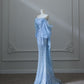 Blue Mermaid Long Princess Dress Evening Gown       S6555