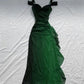 Off Shoulder Long Party Dress, A-line Prom Dress      S5260