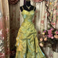 Green Long Princess Dress Girl Prom Gown        S6542
