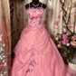 Pink Long Princess Dress Girl Prom Gown        S6539