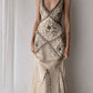 Mermaid V Neck Prom Long Dress Beaded Evening Dress    S5893