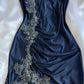 Sexy Navy Blue Mermaid Lace Prom Dress Party Dress        S6452