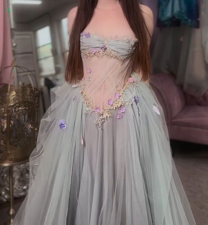 A Line Fairy Elegant Evening Gown Unique Party Dress        S6419