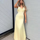 A line Backless Evening Party Dress Silk Satin Long Prom Dress     S6183