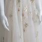 Light Tulle Sequin Tea Length Prom Dress, Tulle Formal Dress      S6335