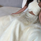 elegant halter ball gown sequined organza evening dress       S5959