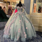 Quinceanera Dresses Long Sleeve Ball Gown Appliques Beading Sweet 16 15 Dress      S6436