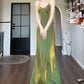 Green long prom dress birthday party dress    S5935