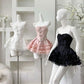 Vintage A line Strapless Sleeveless Short Homecoming Dress      S5886