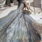 Prom Dress A Line Sleeveless Floor Length Jewel Neck Lace Appliqued Formal Occasion Dresses         S5966