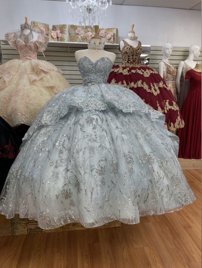 Quinceanera Dress Sleeveless Appliques Ball Gown Sweet 16 Dress       S6553