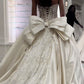 A Line Satin Long Wedding Dresses A Line Bridal Gown        S6406