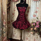 Retro Style Strapless Ruffles Prom Short Dress      S5858