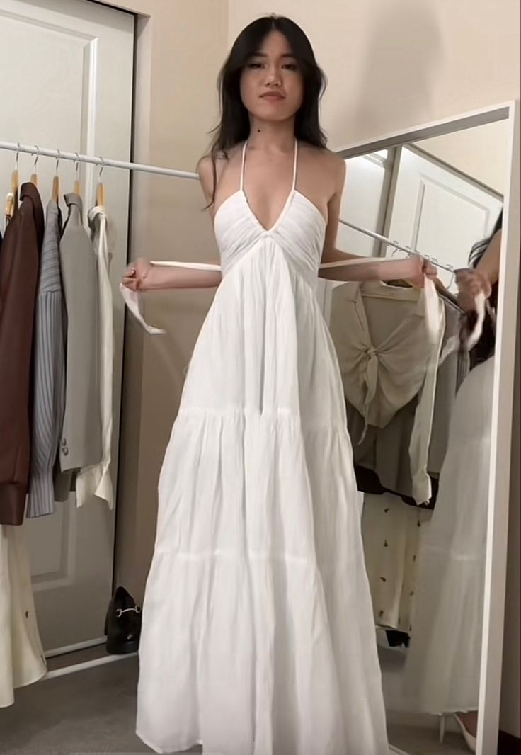 Sexy White Sleeveless Long Prom Dress,White Evening Dress      S6439