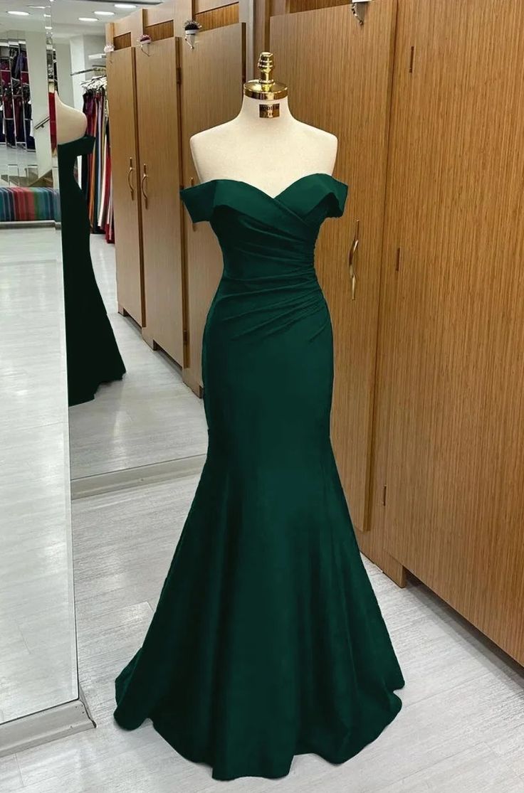 Mermaid Off-the-Shoulder Sweetheart Sleeveless Evening Dress       S5628