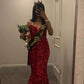 Long Red Prom Dresses Formal Evening Dresses    S2635