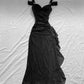 Off Shoulder Long Party Dress, A-line Prom Dress      S5260