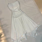 White Chiffon Short Party Gown Homecoming Dress    S6515