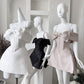 A Line Off The Shoulder Short Party Dresses Homecoming Dress       S5853