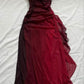 Off Shoulder Long Party Dress, A-line Prom Dress      S5260