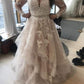 Plus Size Wedding Dresses Long Sleeves Bridal Gowns       S6290