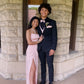 Pink Spaghetti Straps Long Prom Dress Sexy Evening Gown      S5849