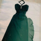 Elegant Halter Straps Ombre Green Long Chiffon Prom Dress Long Party Dress     S6062