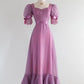 Vintage Short Sleeves Prom Dresses Evening Dress Ruffles    S6279