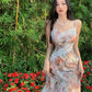 Floral suspender dress for women summer party dress    S5791