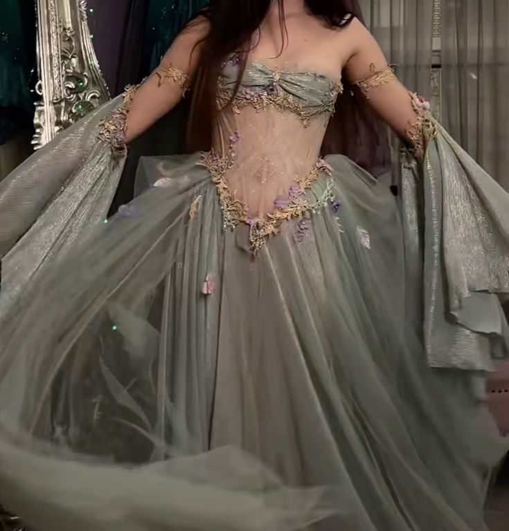 A Line Fairy Elegant Evening Gown Unique Party Dress        S6419