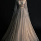 Elegant A Line Princess Tulle Long Prom Dress Long Evening Dress       S6512