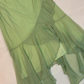 Green Chiffon Prom Dress Spaghetti Straps Evening Dress     S7015