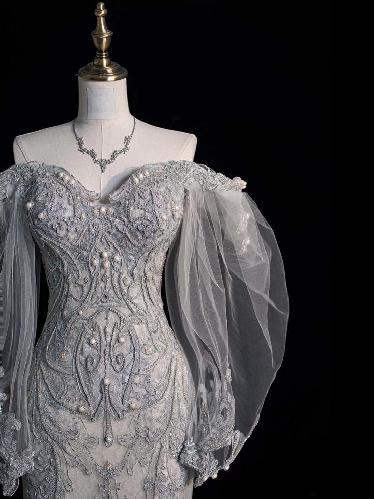 Off Shoulder Mermaid Long Princess Dress Evening Gown       S6558