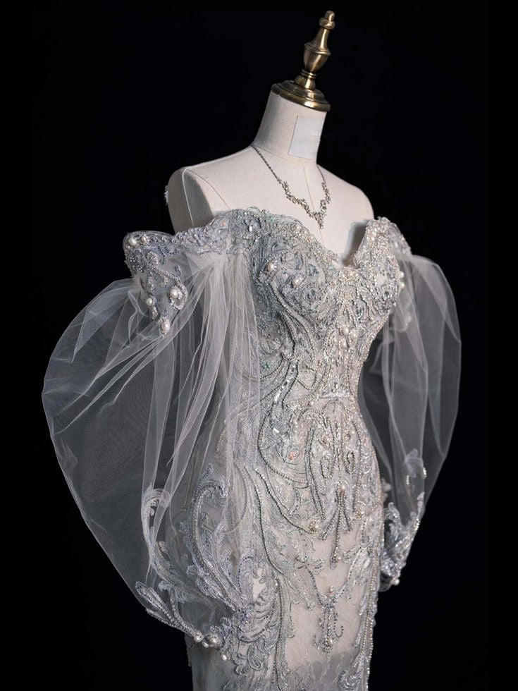 Off Shoulder Mermaid Long Princess Dress Evening Gown       S6558