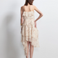 Light Blush Pink Elegant Summer Dress A-line Spaghetti Strap Flouncing Tulle Casual Dress Birthday Dress RS003