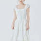 Tea break French gentle style sweet dress new waist temperament long dress R2378