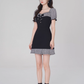 Women's summer square neck high waist straight skirt summer fungus plaid short skirt R4500