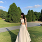 French high-end cool feeling white off-shoulder waist dress seaside holiday super fairy long dress R0208