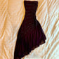 Dark sexy tube top sequin irregular design skirt homecoming dress R2743