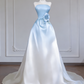 Light pink gradient strapless waist-cinching long ball gown R8256