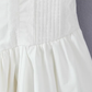 2025 Summer New White Fishbone Ballet Hottie Short A-line Suspender Dress R0974