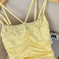 Hot girl suspender dress women's new style waist slimming temperament pleated hip skirt R4037