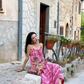 Travel wear ethnic style embroidery seaside vacation suspender dress R1573
