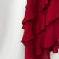 Elegant Red Chiffon Evening Gown Irregular Formal Dresses Prom Dresses         S6467
