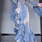 Blue rose dress lolita fishtail skirt Lolita elegant goddess royal sister R1666