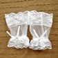 Breathable retro half-length mesh gloves fingerless thin bride lace hand sleeve gloves     S6259